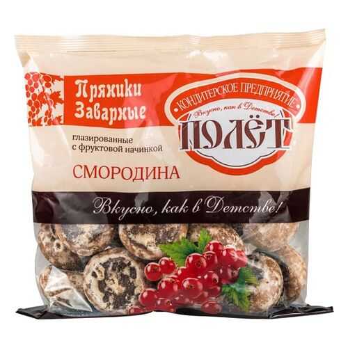 Пряники заварные глазированные Полет с фруктовой начинкой смородина 300 г в Несте Ойл
