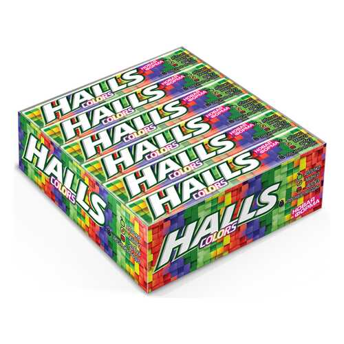 Карамель Halls Сolors ассорти 12 шт в Несте Ойл