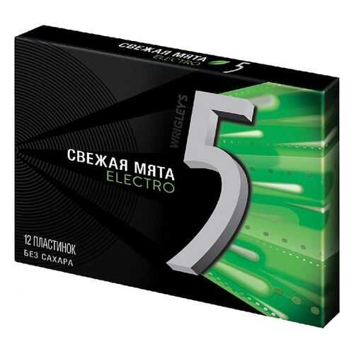 Жевательная резинка Five electro свежая мята 31.2 г в Несте Ойл