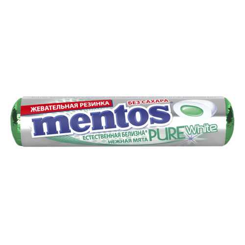 Жевательная резинка Mentos пьюр вайт нежная мята 15.5 г в Несте Ойл