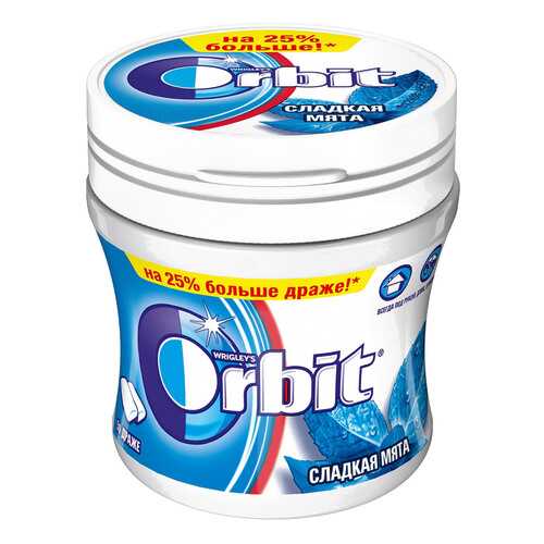 Жевательная резинка Orbit сладкая мята 68 г в Несте Ойл