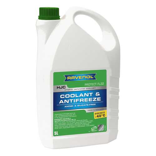 Антифриз RAVENOL G12+ зеленый 5л в Несте Ойл