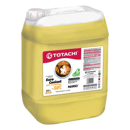 Охлаждающая жидкость TOTACHI NIRO EURO COOLANT OAT - Technology -50 C, 20л в Несте Ойл
