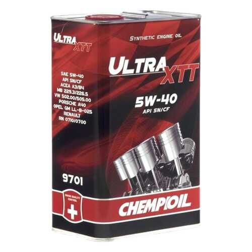 CHEMPIOIL Масло Моторное Синтетическое Ultra Xtt 5w-40 1л Sn/Cf в Несте Ойл