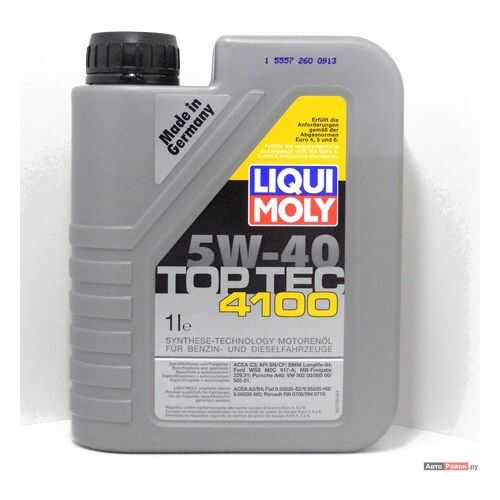 Масло Моторное Liqui Moly Top Tec 4100 5w-40 , 1l Liqui moly арт. 9510 в Несте Ойл