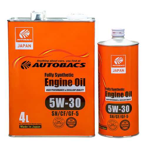 Моторное масло AUTOBACS FS 5W30 SN/CF/GF-5 (комплект) в Несте Ойл