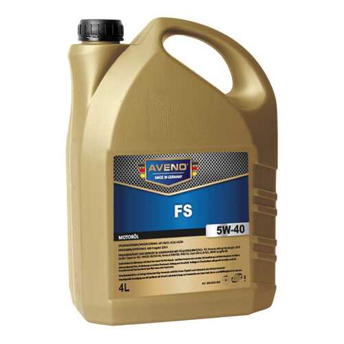 Моторное масло Aveno FS 5W-40 4л в Несте Ойл