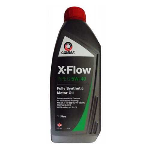 Моторное масло Comma x-Flow type g 5W-40 1л в Несте Ойл