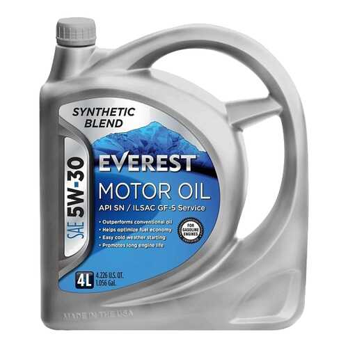 Моторное масло Everest Synthetic Blend 5W-30 4л в Несте Ойл