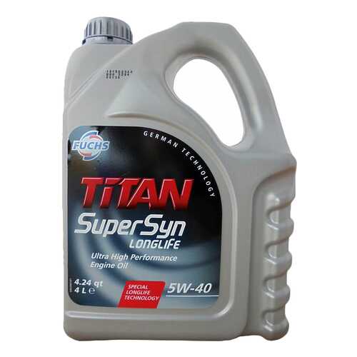 Моторное масло Fuchs Titan SuperSyn Longlife 5W-40 4л в Несте Ойл
