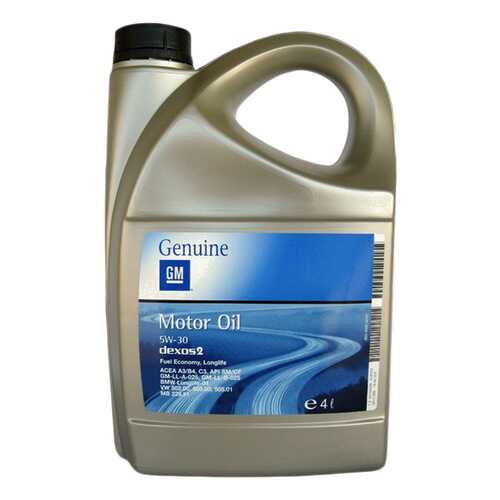 Моторное масло General Motors Dexos2 Longlife 5W-30 4л в Несте Ойл