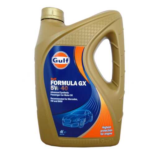 Моторное масло Gulf Formula GX 5W-40 4л в Несте Ойл