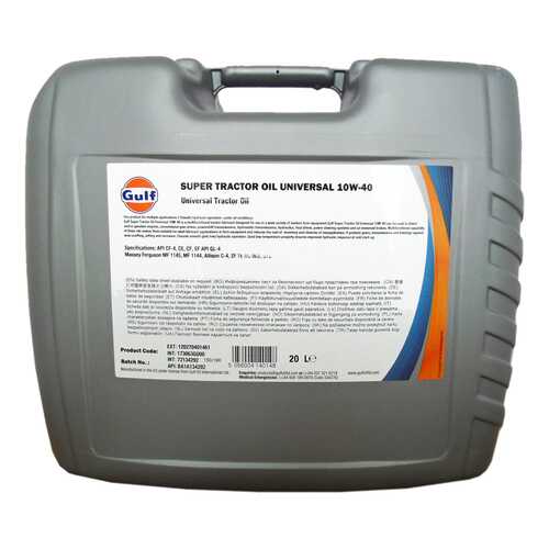 Моторное масло Gulf Super Tractor Oil Universal 10W-40 20л в Несте Ойл