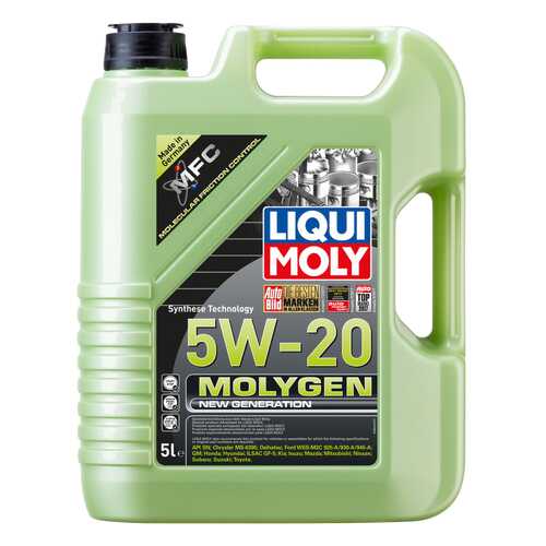 Моторное масло Liqui moly Molygen New Generation 5w-20 5л в Несте Ойл