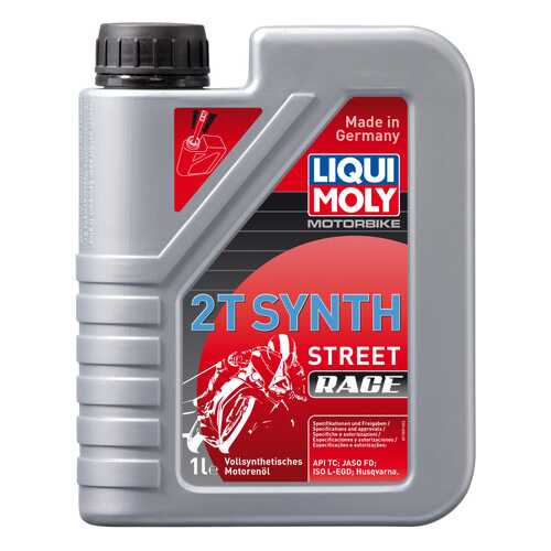 Моторное масло Liqui moly Motorbike 2T Synth Street Race TD 10W-30 1л в Несте Ойл