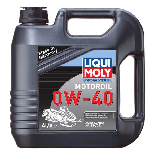 Моторное масло Liqui moly Snowmobil Motoroil 0W-40 4л в Несте Ойл