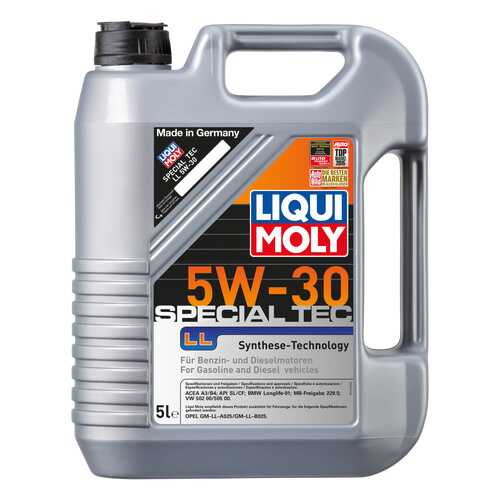 Моторное масло Liqui moly Special Tec LL 5W-30 5л в Несте Ойл