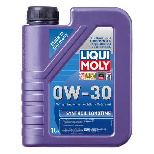 Моторное масло Liqui moly Synthoil Longtime 0W-30 1л в Несте Ойл