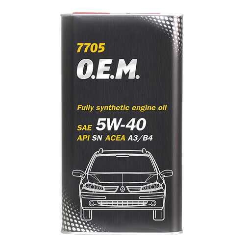 Моторное масло Mannol 7705 O.E.M. 5W-40 4л в Несте Ойл