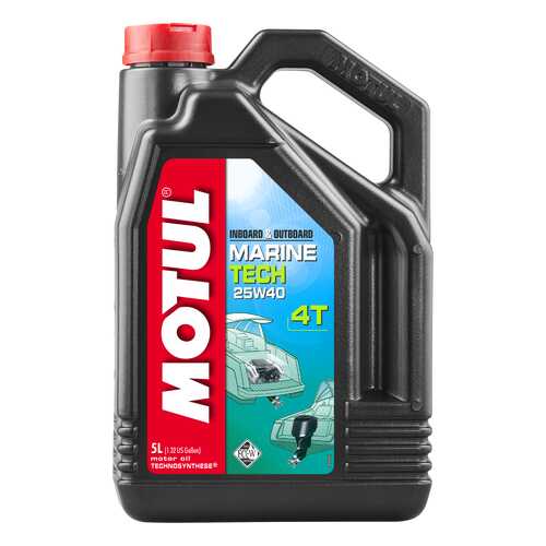 Моторное масло Motul Marine Tech 4T 25W-40 5л в Несте Ойл