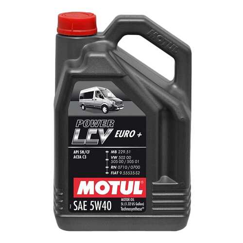 Моторное масло Motul Power LCV Euro+ 5W-40 5л в Несте Ойл