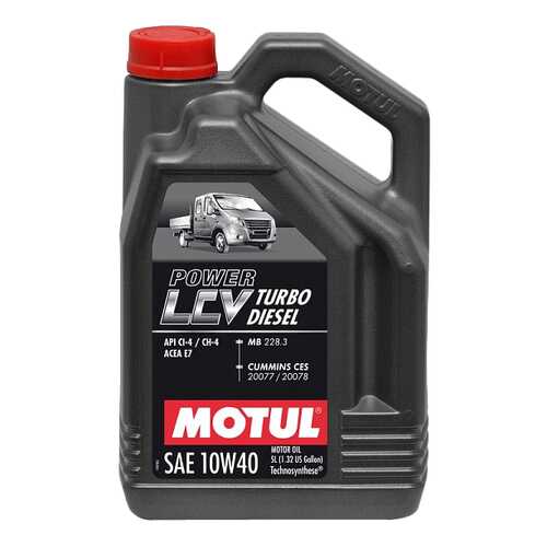 Моторное масло Motul Power LCV Turbo Diesel 10W-40 5л в Несте Ойл