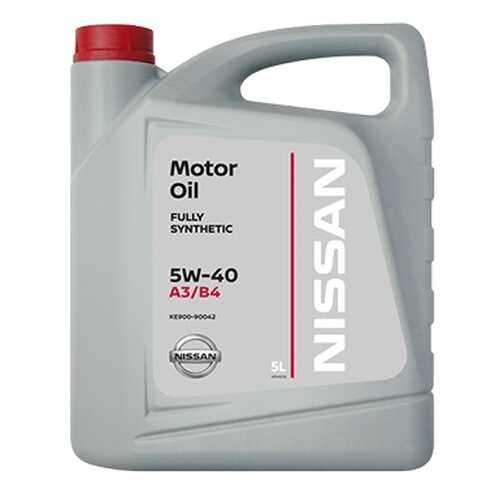 Моторное масло Nissan Fully synthetic SAE 5W-40 5л в Несте Ойл