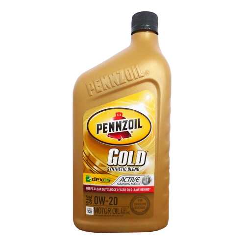 Моторное масло Pennzoil Gold Synthetic Blend SAE 0W-20 0,946л в Несте Ойл