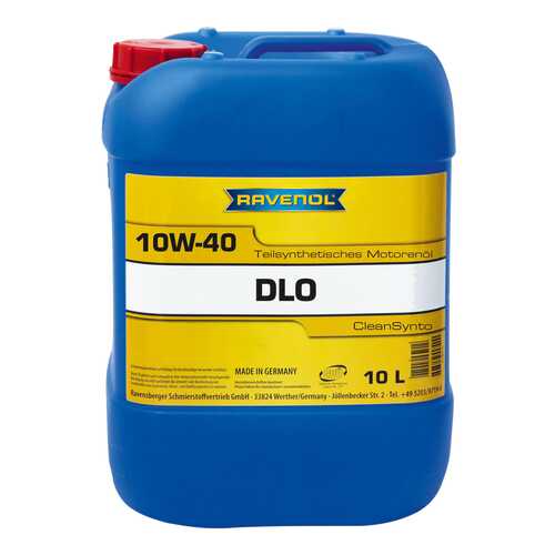 Моторное масло Ravenol DLO SAE 10W-40 10л в Несте Ойл