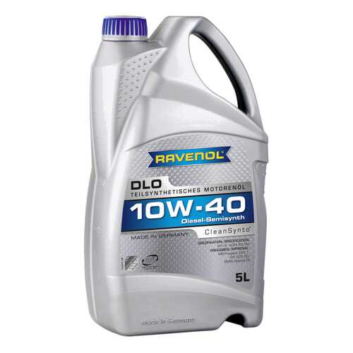 Моторное масло Ravenol DLO SAE 10W-40 5л в Несте Ойл