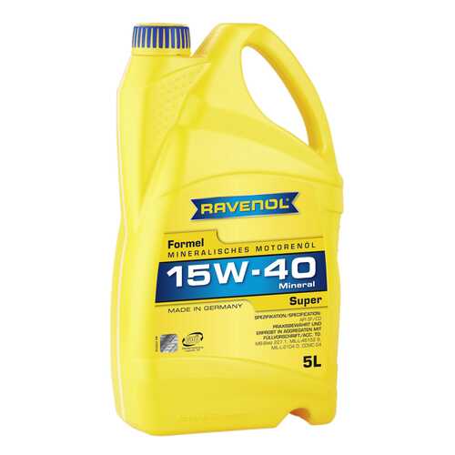 Моторное масло Ravenol Formel Super SAE 15W-40 5л в Несте Ойл