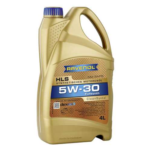 Моторное масло Ravenol HLS SAE 5W-30 4л в Несте Ойл