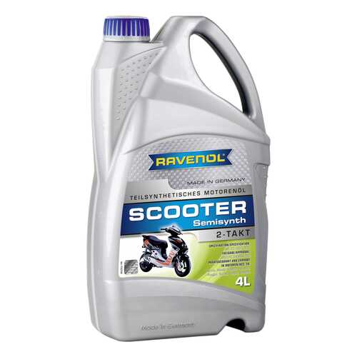 Моторное масло Ravenol Scooter 2-Takt Teilsynt 5W-30 4л в Несте Ойл
