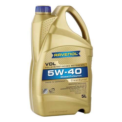 Моторное масло Ravenol VDL 5W-40 5л в Несте Ойл
