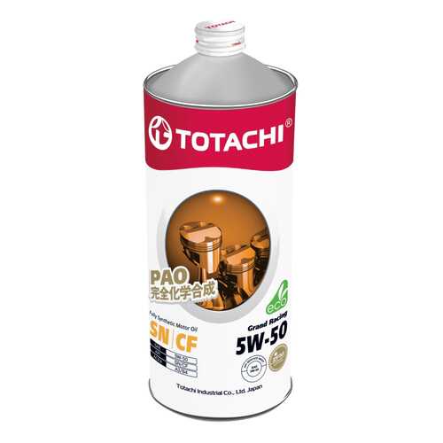 Моторное масло Totachi Grand Racing Fully Synthetic SN/CF 5W-50 1л в Несте Ойл