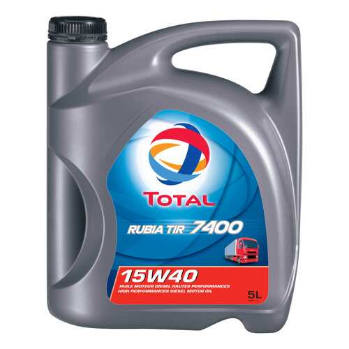 Моторное масло Total Rubia TIR 7400 15W-40 5л в Несте Ойл