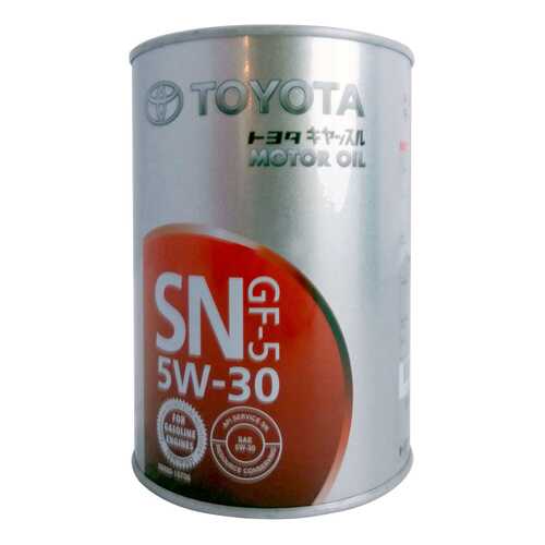 Моторное масло Toyota GF-5 SN 5W-30 1л в Несте Ойл