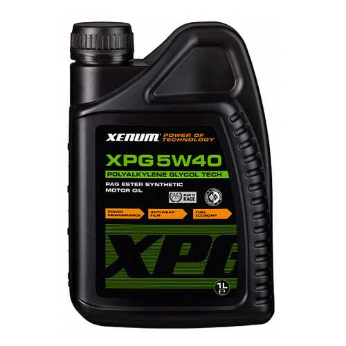 Моторное масло Xenum XPG 5W-40 1л в Несте Ойл