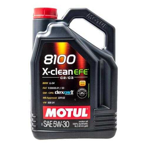 MOTUL Масло Моторное 8100 X-Clean Efe 5w30 5л в Несте Ойл
