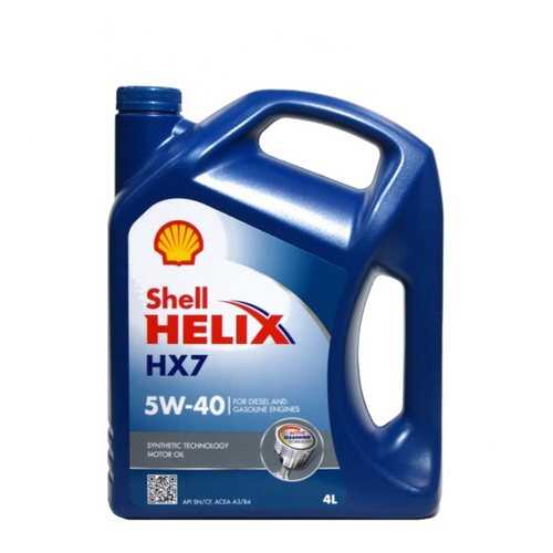 Shell М/Масло П/Синтетика Shell Helix Hx7 5w-40 4l в Несте Ойл