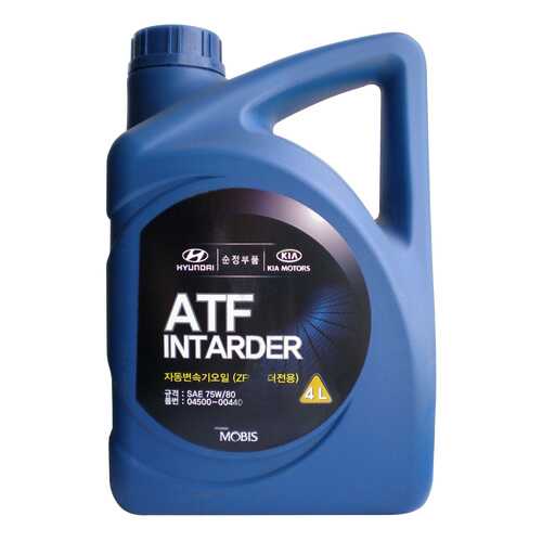 Трансмиссионное масло Hyundai-KIA ATF Intarder 75w80 4л 450000440 в Несте Ойл