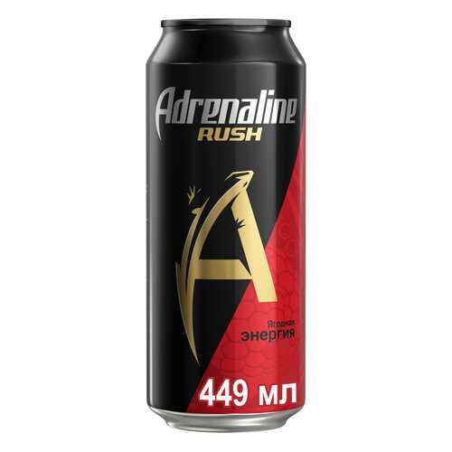 Энергетический напиток ягодная энергия Adrenaline juicy жестяная банка 0.449 л в Несте Ойл
