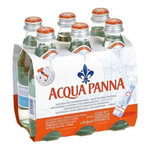 Вода минеральная Acqua Panna столовая негазированная стекло 6 шт по 0.25 л в Несте Ойл