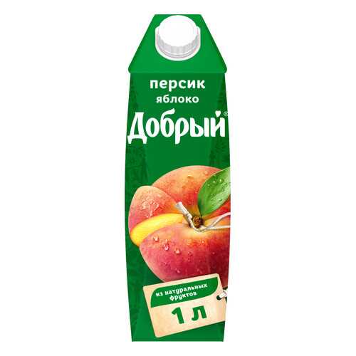 Нектар Добрый персик-яблоко 1 л в Несте Ойл