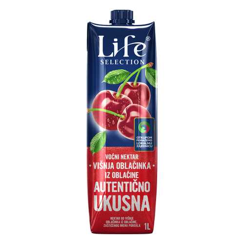 Сок Life premium вишневый 1 л в Несте Ойл